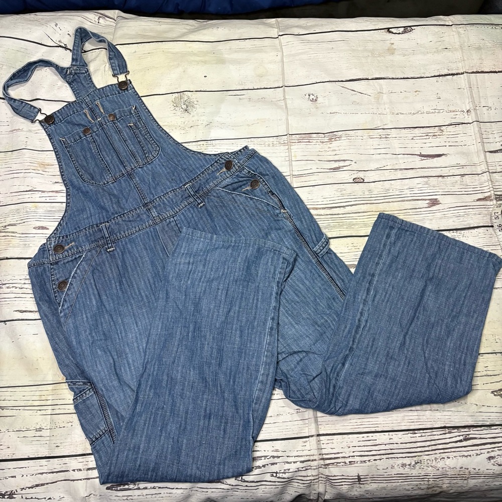 Old Navy Women's Blue Denim Overalls